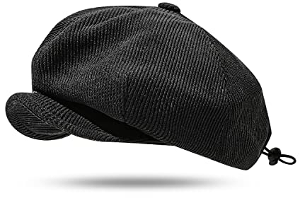 CLAPE Klassisch Schiebermütze Newsboy Flat Cap Gatsby Schirmmütze Barett Cap Herren Vintage Baker Boy Hat