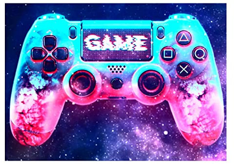 Gaming Handle Playstation Leinwand Malerei Poster Druck Bild Wandkunst Game Controller Bild für Spielzimmer Heimdekoration ungerahmt 30 × 40 cm