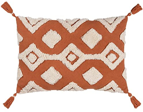 furn. Dharma Polyester Filled Cushion, Brick, 35 x 50cm