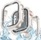 Yolovie 2 in 1 wasserdichte Glitzer Hülle Kompatibel für Apple Watch 44mm Displayschutz Serie 6/5/4 SE, iWatch Schutzhülle mit Diamant Bling Strass Gehäuse Zubehör 360° Vollschutz - 44mm Polarstern