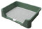 Hundetoilette, dreiseitiges Gitter, leicht zu reinigen, Größe 50 * 40 * 12cm, geeignet für kleine und mittlere Hunde (Green)