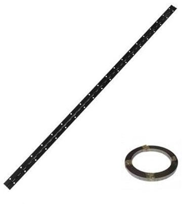 Rollo 5m /25m bisagra piano acabado negro bisagra piano 25x0.7mm rollo 5 metros