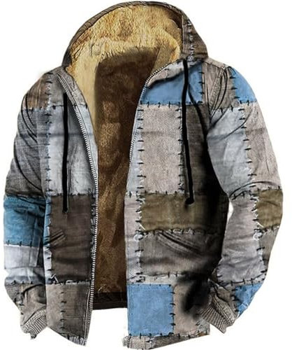 Viking Axe Khadi Jacket for Winter Mens Teddy Fleece Jacket Men's Aftershave Vintage Coats Men's UK Mens Plaid Sport Coat Black Cotton Brown Bomber Men