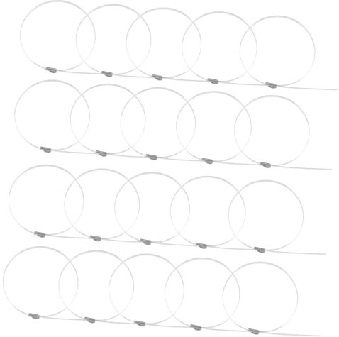 BUGUUYO 100pcs Metal Zip Ties for Chain Link Fencing Dog Garden Pet Gate Temporary Fencing Self-locking