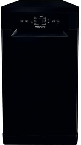 HF9E 1B19 B UK 9 Place Settings Slimline Dishwasher - Black