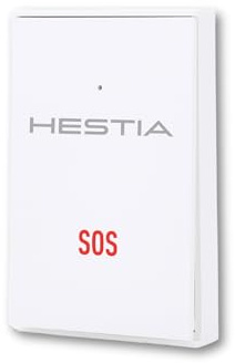 HESTIA Wireless Emergency Panic Button SOS Alert for Elderly | Compatible with SAFE-TECH Smart Home Security System. Instant alarm call bell keeps seniors safe indoors or outdoors.