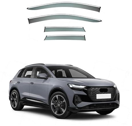GuanLL Auto-Windabweiser für Audi Q5 E-tron MK1 2022,Sonnenblenden/Regenschutz/Windabweiser/Tür-Windabweiser