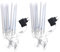 jojofuny 2St fairy lights night light outdoor leuchte leuchtstäbe laterne nachtlichter Meteorschauer leuchtet 20cm Meteorschauer Regenlichter Schneefall-Röhrenlicht Meteorlichter PVC Blue