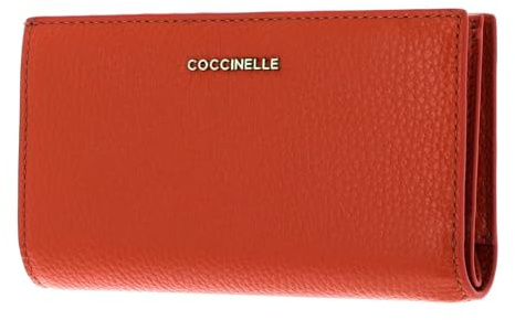 Coccinelle Leder Geldbörse Metallic Soft Wallet Gazpacho orange