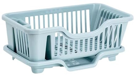 Escurridor de platos - Escurridor de platos de cocina, soporte para encimera, organizador de platos espacioso, escurridor de platos elegante para tenedores, cucharas y cuencos