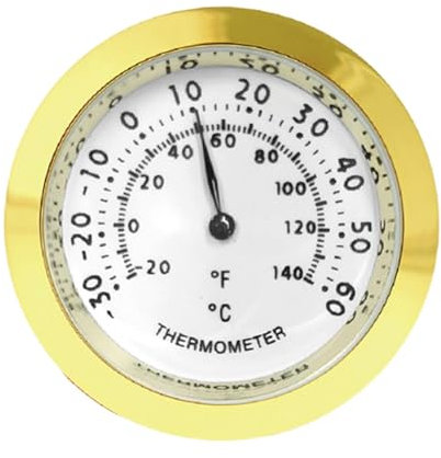 Humidor -Hygrometer, analoges Hygrometer, Analoge Sensortester mit hoher Präzisionsfeuchtigkeit, Hygrometermonitor für Humidor -Schrankdose Pflege und Wartung
