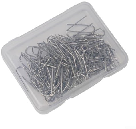 High Temperature Resistant Nichrome Wire U Shaped Hooks for Ceramics and Jewelry Making, 21 Gauge, Multiple Quantity Options (100pcs)