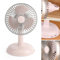 Ventilador de Mesa Vintage, Carga USB Fácil Limpieza Ventilador de Escritorio Vintage Metal Extraíble para el Aula (Ligero rosado)