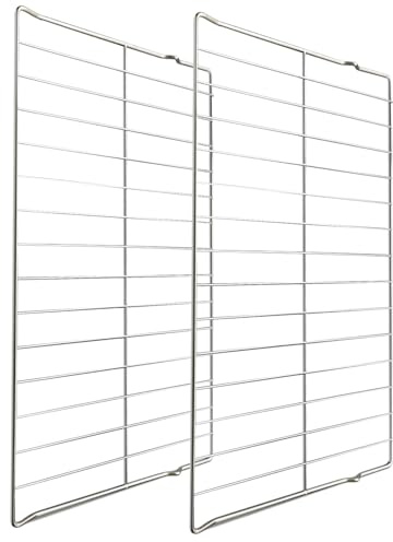 WB48X20249 Oven Rack Fit for GE Stove Oven Parts, 304 Stainless Steel Oven Wire Rack, 23.7 x 16.1 Oven Shelf, 2 Pcs