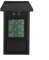 Thermomètre numérique max min pour serre, jardin, intérieur ou extérieur, mur avec grand écran LCD, étanche, fonction mémoire IP45, conversion Celsius Fahrenheit (noir)
