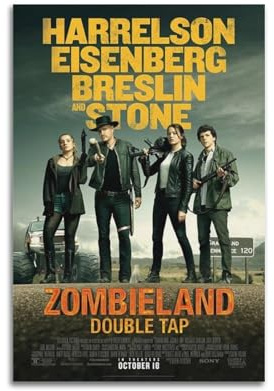 ZPSYREGYD Zombieland-Film-Poster, dekorative Malerei, Leinwand, Wandposter und Kunstdruck, moderne Familienschlafzimmer-Dekoration, Poster, 20 x 30 cm