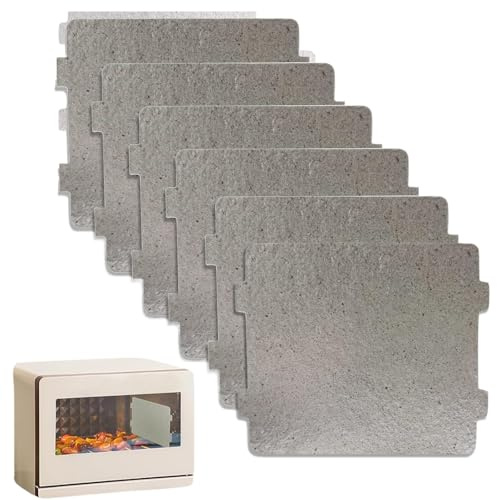 6 Pcs Microwave Oven Mica Plate Sheet,Universal Mica Wave Guide Plates Sheet,Mica Plates Used for Microwave Pvens, Hair Dryers, Toasters and Heaters,Guards Component,Household kit,Inside Replacement