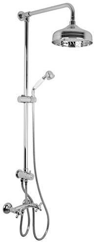 Welfenstein Nostalgie Regendusche Aufputz Set 2Q-T41 mit Duscharmatur Retro