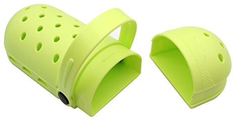 Hillento étui à Crayons Silicone, Chaussures Trou Sac de Crayon Design Grand Fournitures Scolaires Porte-Crayons de capacité Cas de Papeterie, Cadeau Mignon pour étudiant Enfant, Vert