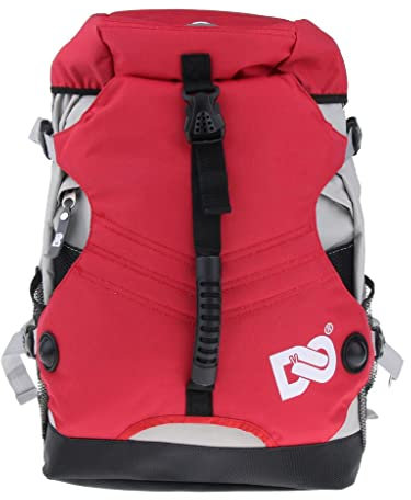 Zaino Grande Rotelle Pattino per Esterni per Scarpe, Rosso