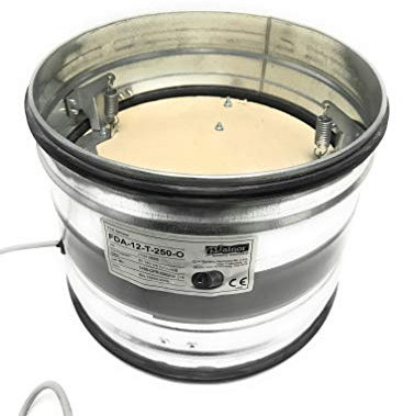 Brandschutzklappe verzinkt Nennweite 100-315 mm Feuerschutz (DN 125 mm)