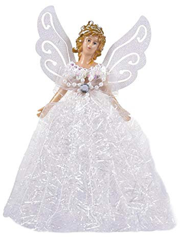 Clevoers Tree Top Angel,Christmas Tree Topper Fairy Angel House Decoration Ornament,22cm various occasions favorable