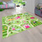Paco Home Kinder-Teppich Für Kinderzimmer, Spiel-Teppich Mit Landschaft und Pferden rutschfest In Grün, Grösse:100x200 cm