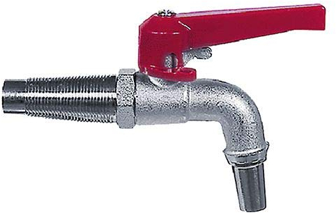 Rubinetto A Sfera per Botte in Legno (Ø INT.10 - Filet.20/14 MM - 1/4')