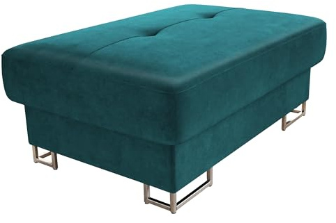 Mirjan24 Polsterhocker Cotere, Hocker, Sofahocker, Moderner Sitzhocker, Sitzbank, Pouf, Fußbank, Farbauswahl (Magic Velvet 2221)