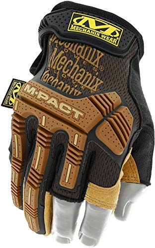 Mechanix Wear M-Pact® Leather Framer Handschuhe (Medium, Braun/Schwarz)