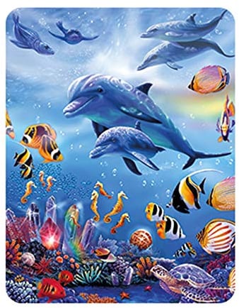 3D LiveLife Magnet - Seahorse Kingdom from Deluxebase. Lenticular 3D Sealife Fridge Magnet. Magnetic decor for kids and adults with artwork licensed from renowned artist, Steve Sundram