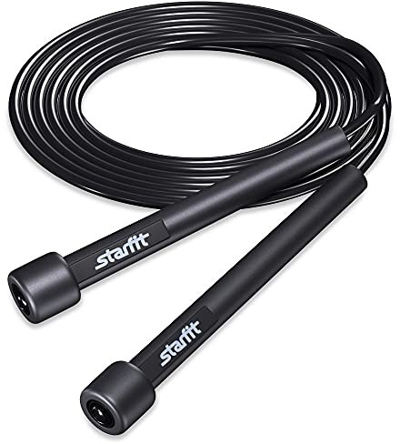 Leichtes Springseil für Fitness und Übung – Verstellbare Springseile mit Kunststoffgriffen verwicklungsfreies Crossfit, Fitnessstudio, Cardio Ausdauertraining Workout (1)