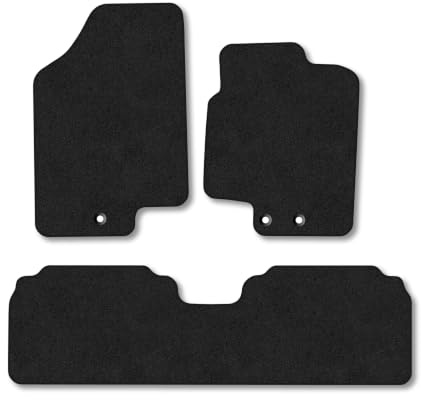 Fits Hyundai iX20 (2010-2019) Carpet Car Mats | Black Edge Trim Tailored Fit Floor Mats Full Coverage Protection Accessories Easy Clean Anti Slip Made in the UK