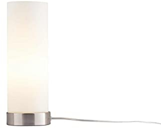 KHG Tischlampe Silber Glas E14 10,5cm Ø Tischlampe aus Glas Basic Modern Pop