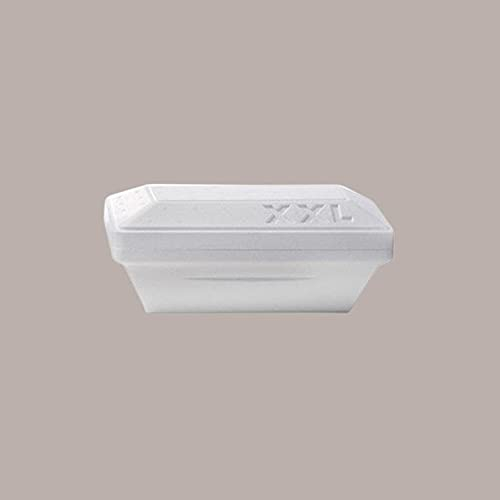 Lucgel Scatola Termica Contenitore in Polistirolo per Trasporto Gelato o Alimenti Freddi YETI XXL 1000gr / 1500cc ALCAS - 50 pezzi -