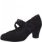 Jana Damen Pumps mit Riemen Mary Jane Vegan, Schwarz 1 (Schwarz), 40 EU