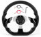 Sportlenkrad, Schwarz Drifting Lenkrad 320 mm / 12,5 Zoll Universal mit Sechskantschraubendreher zur Dekoration zum Austausch