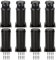 SENENQU Lot de 8 Pieds Réglables Meubles Noir, Ø 50 mm/Hauteur 120 mm Pieds de Canapé en Métal Acier Inoxydable, Pied de Table Basse pour Meubles TV Armoires Postes de Travail, avec 32 Vis