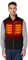 ORORO Men's Heated Fleece Gilet with Power Bank - Electric Heated Vest for Men Base Layer (Charger Not Included) (Neutral Black,L)