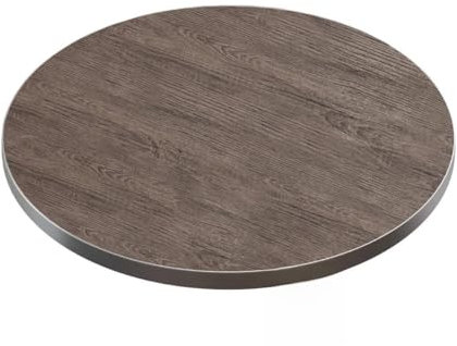 GGMMÖBEL Brasil | Tischplatte | Ø 80 cm | Light Wenge | Holzplatte | Perfekt für klappbare Couchtisch, Küchentisch, Esstisch | ABS Kante | HPL beschichtete | Restaurant, Cafe, Bar