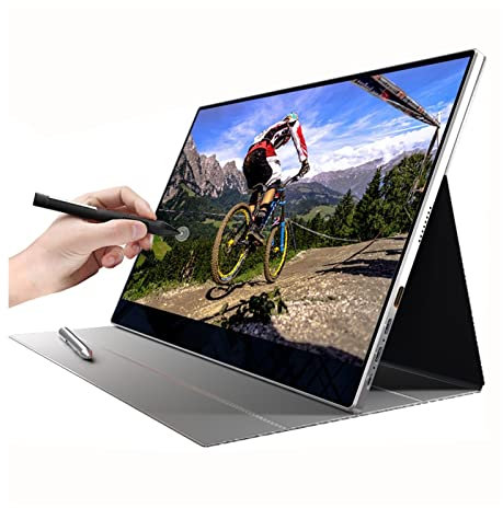 TOMYEUS Portable Monitor 4K/1080P Portable Monitor 15.6'' FHD HDR Computer Display With Hand Drawn Function USB-C HDMI External Monitor For Laptop PC Phone Mac Xbox PS4 Switch Monitor (Size : 4K)