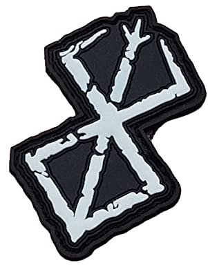 Red Berserk Brand of Sacrifice Anime Manga PVC Patch (Glow Dark)