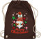 Turnbeutel Rucksack - Weihnachten Geschenke Bekleidung - Weihnachtlicher Wichtel I Weihnachtsmotiv I Merry Christmas Wichtelmotiv - Unisize - Braun - weihnachtsaccesoir weihnachtsrucksack weihnacht