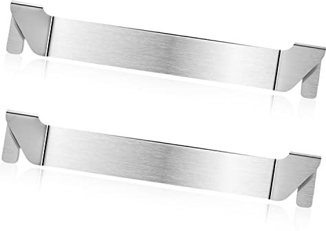 2pcs Stainless Steel Griddle Spatula Holder Compatible with Blackstone Griddle, Griddle Spatula Holder Clip on Edge BBQ Spatula Rack Compatible with Camp Chef Royal Gourmet and Others