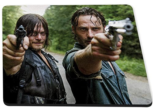 The Walking Dead Norman Reedus Daryl Dixon Andrew Lincoln Rick Grimes Mauspad PC