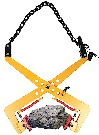 Pinza di fissaggio da 350 kg, morsetti di sollevamento verticali, per sollevamento e trasporto, pinza di sollevamento per marciapiede, supporto in pietra, apertura regolabile 30-51 cm