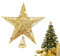 Weihnachtsbaumspitze Stern,Weihnachtsbaumspitze Gold 25X20X5cm,Weihnachtsbaum Stern aus Metall,Christmas Tree Topper,Glitzernden Christbaumspitze Stern Perfekt für Christbaumschmuck Neujahr Deko