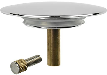 FACULX Bouchon de vidange réglable pour baignoire - 70 mm - 1 pièce en Laiton Argenté