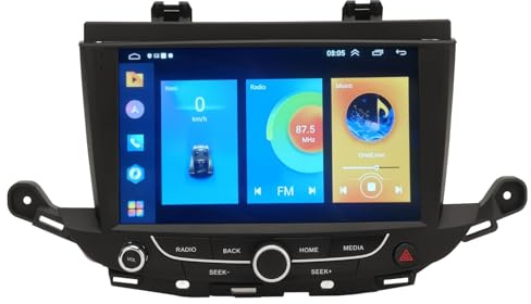 Car Stereo, 9in HD Touch Screen Wireless Carplay GPS Navigation Multimedia Player, Bluetooth Music Streaming Backup Camera Audio Receivers Replacement For OPEL ASTRA ‑ K MK7