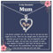 JOPLY Gifts for Mum, Sterling Silver Heart Cubic Zirconia Pendant Necklaces Jewellery Gifts for Mum from Daughter Son, Perfect Christmas Mothers Day Birthday Gift with Gift Box